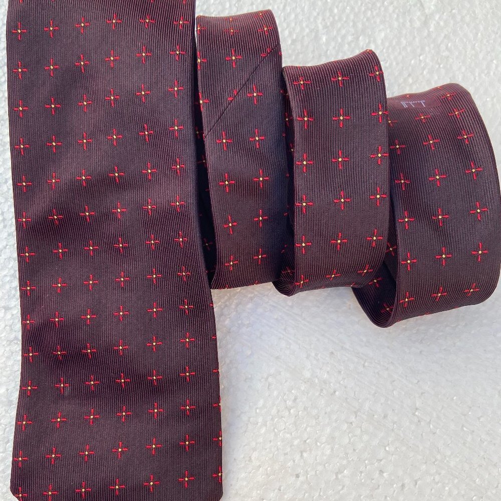 Dunhill silk tie - made in England Burgundy